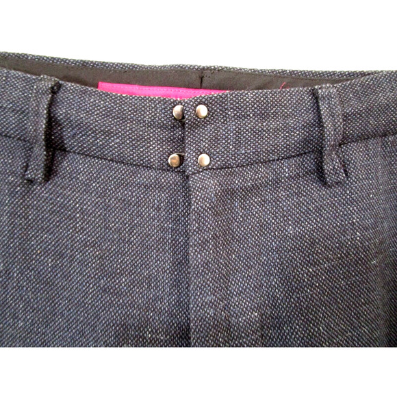 Sage De Cret Navy Blue Linen, Silk Cotton Blend Tweed Dress Pants Men Sz L - Picture 3 of 11